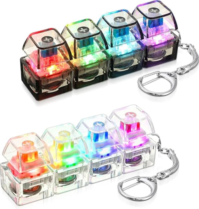 Teclado Antiestrés LED con Botones Clickables